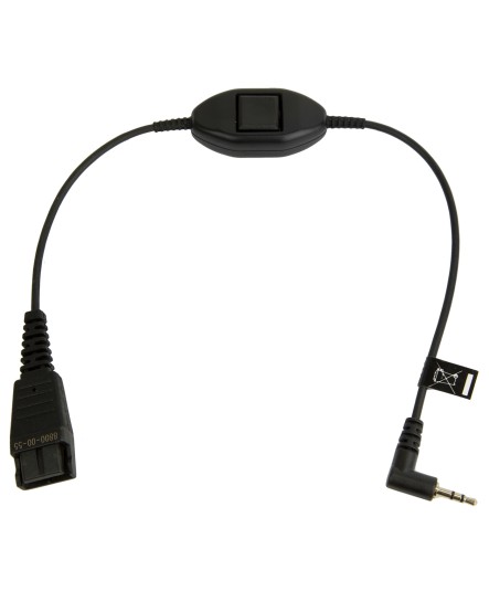 Jabra QD-2.5mm headsetkabel med push-to-talk