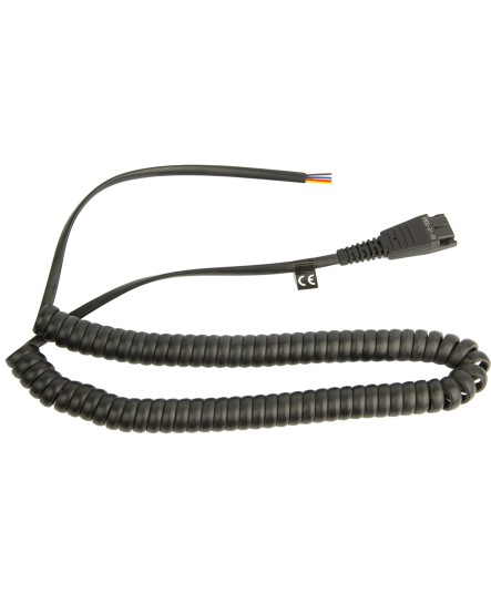 Jabra GN QD-kabel 2m med öppen ände headsetkabel