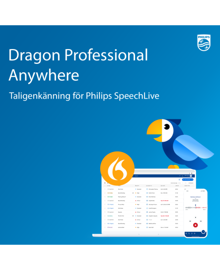 Dragon Professional Anywhere (SpeechLive), 12 mån