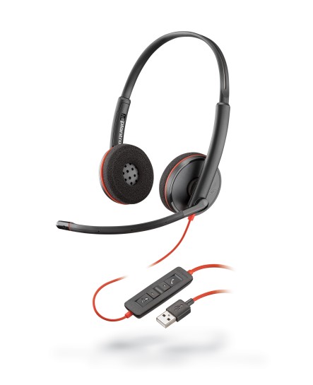 Poly C3220 BlackWire USB-A stereo headset