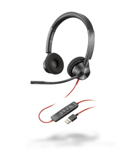 Poly BlackWire BW3320-M USB-A stereo headset
