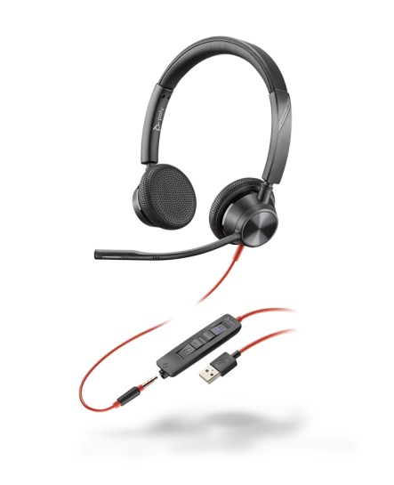 Poly BlackWire BW3325-M USB-A stereo headset