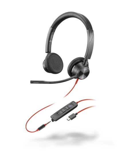 Poly BlackWire BW3325-M USB-C stereo headset