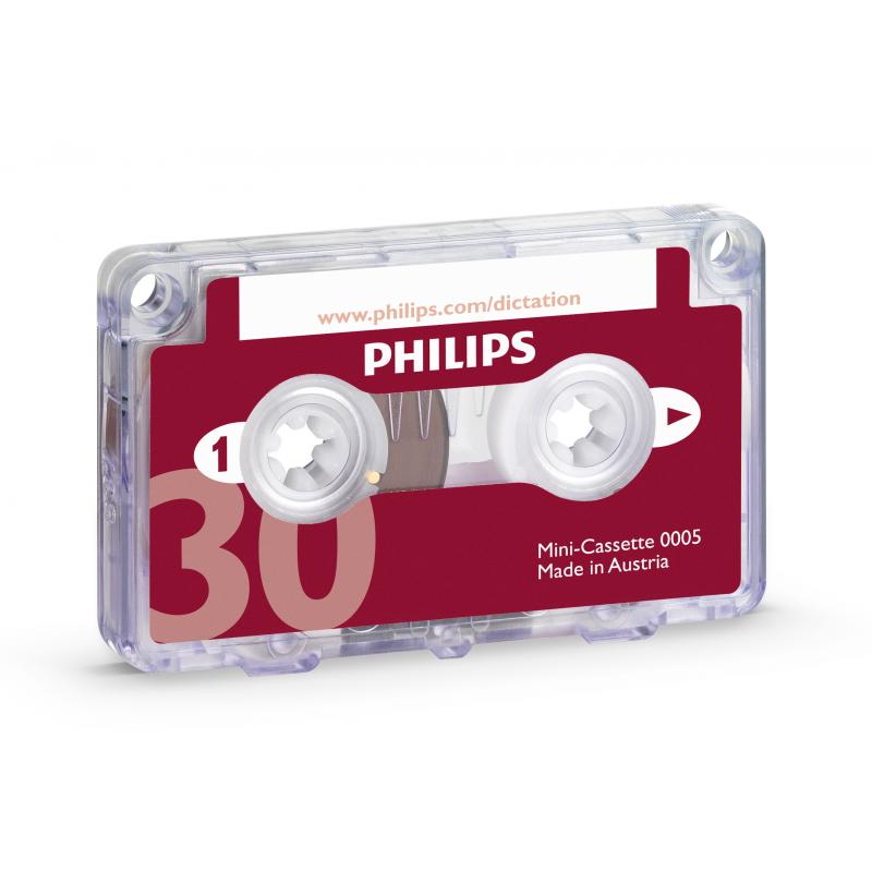 Philips minikassettband 30 minuter, 10-pack, LFH0005