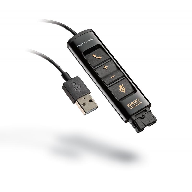 Plantronics DA-90 USB-adapter med inline kontroll