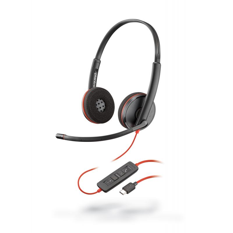 Poly C3220 BlackWire USB-C stereo headset