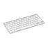 R-GO Compact QWERTY nordisk vit ergonomiskt tangentbord