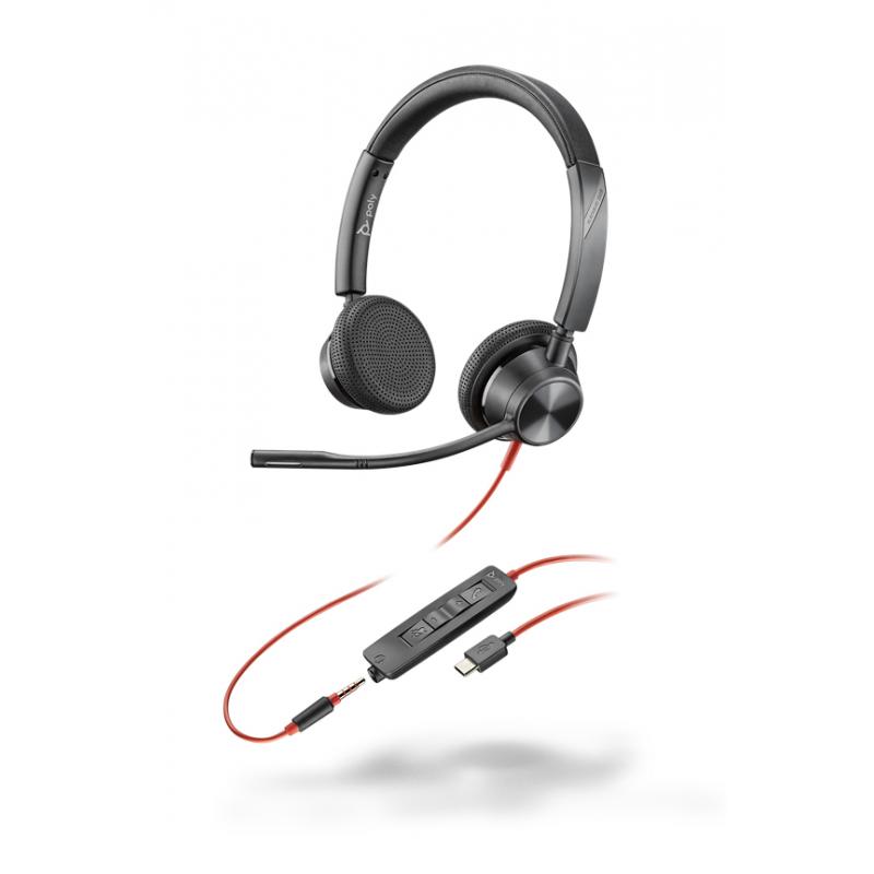 Poly BlackWire BW3325C USB-C stereo headset