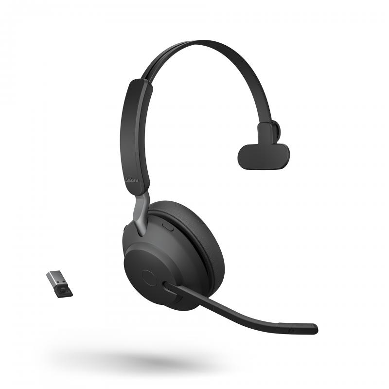 Jabra Evolve2 65 UC USB-A svart mono headset