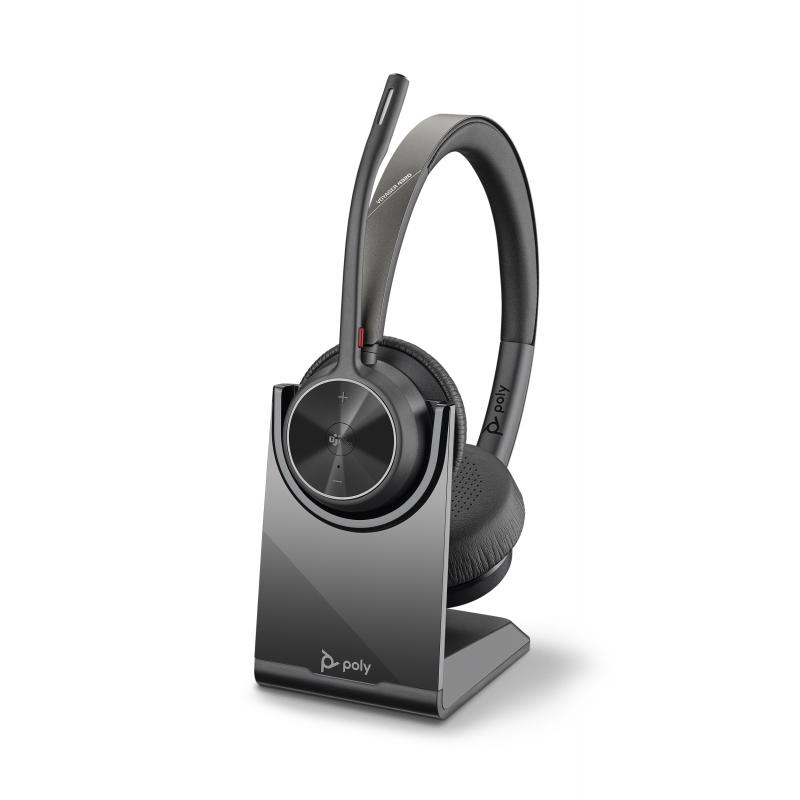 Poly 4320-M Voyager UC USB-A bluetooth med laddställ stereo headset