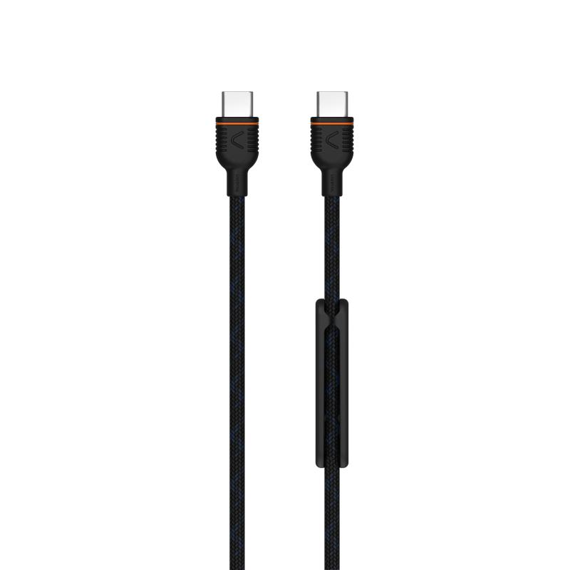Unisynk premium 2x USB-C 60W 2m laddkabel
