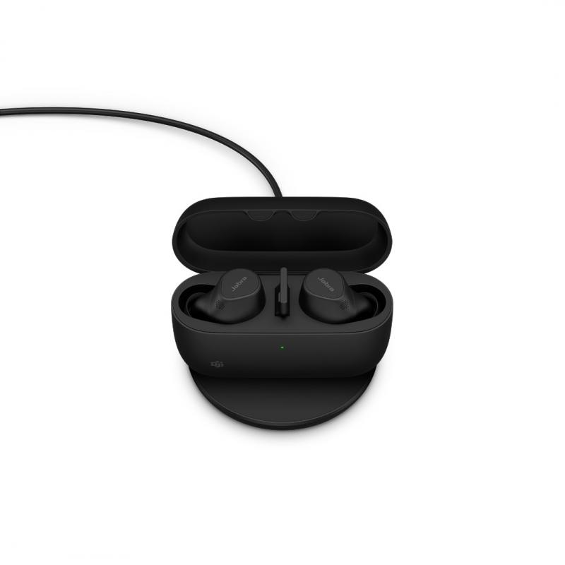Jabra Evolve2 Buds USB-A MS inkl. trådlös laddningsplatta