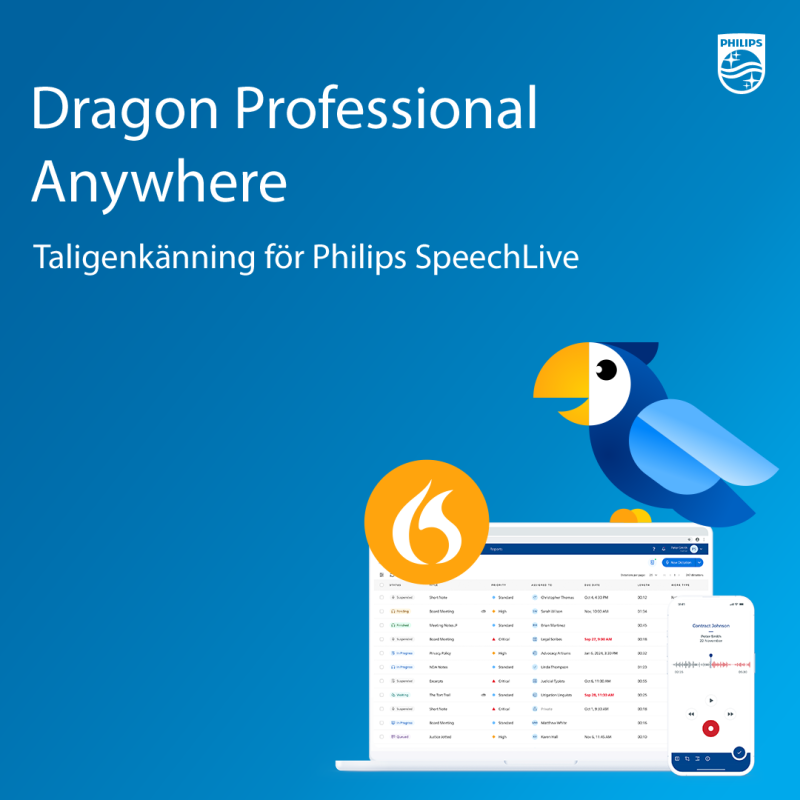 Dragon Professional Anywhere (SpeechLive), 12 mån