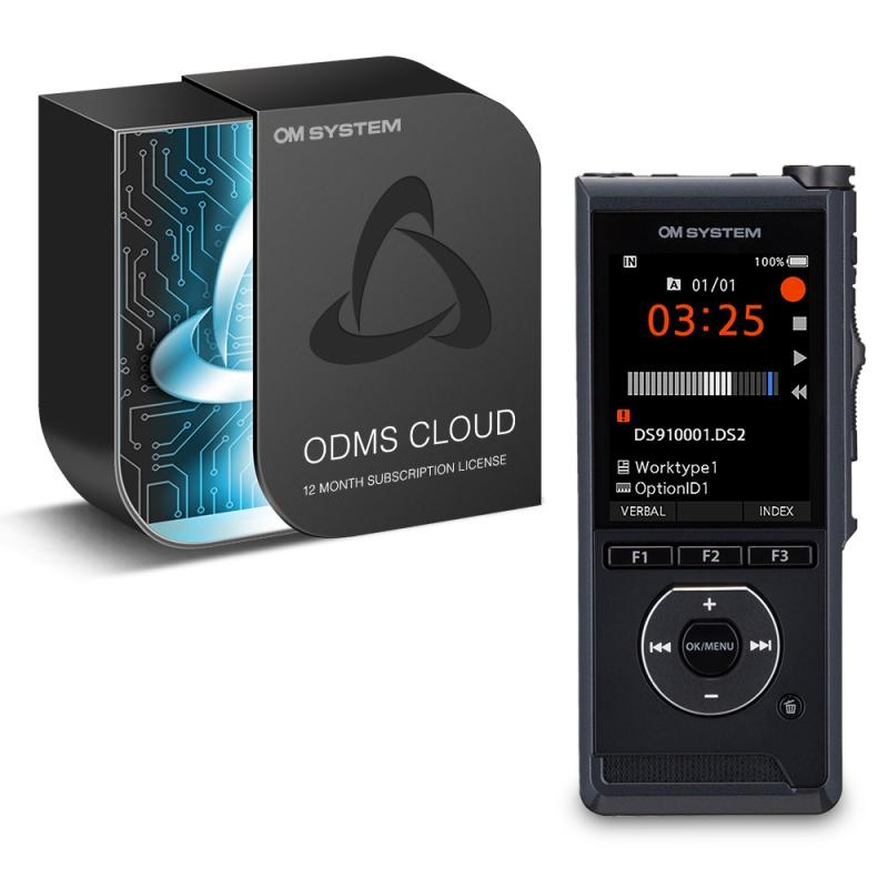 Olympus DS-9100 Standard Kit (E1) med ODMS Cloud ett års prenumeration