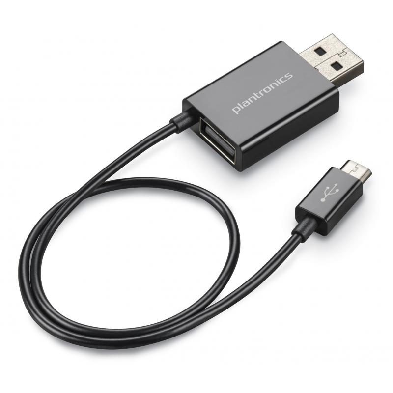Plantronics USB-mUSB kombo laddare svart