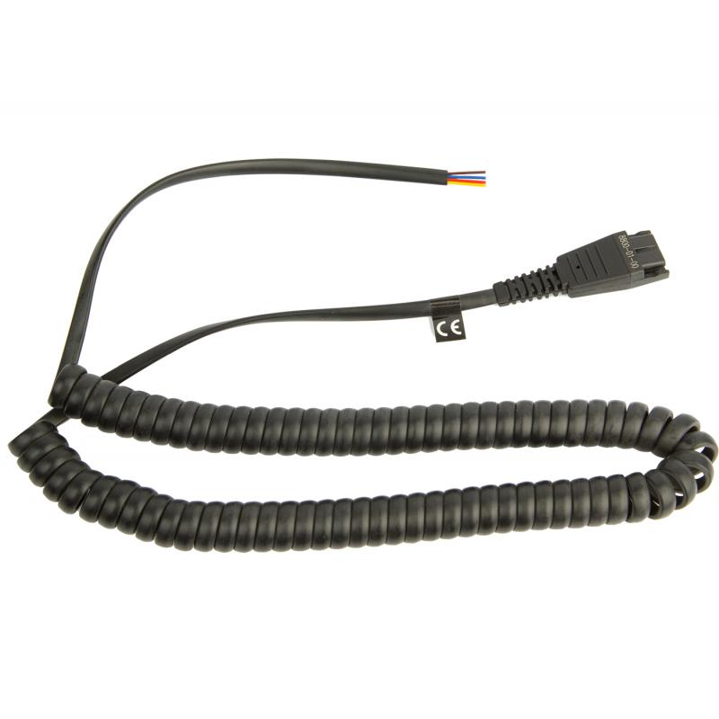 Jabra GN QD-kabel 2m med öppen ände headsetkabel